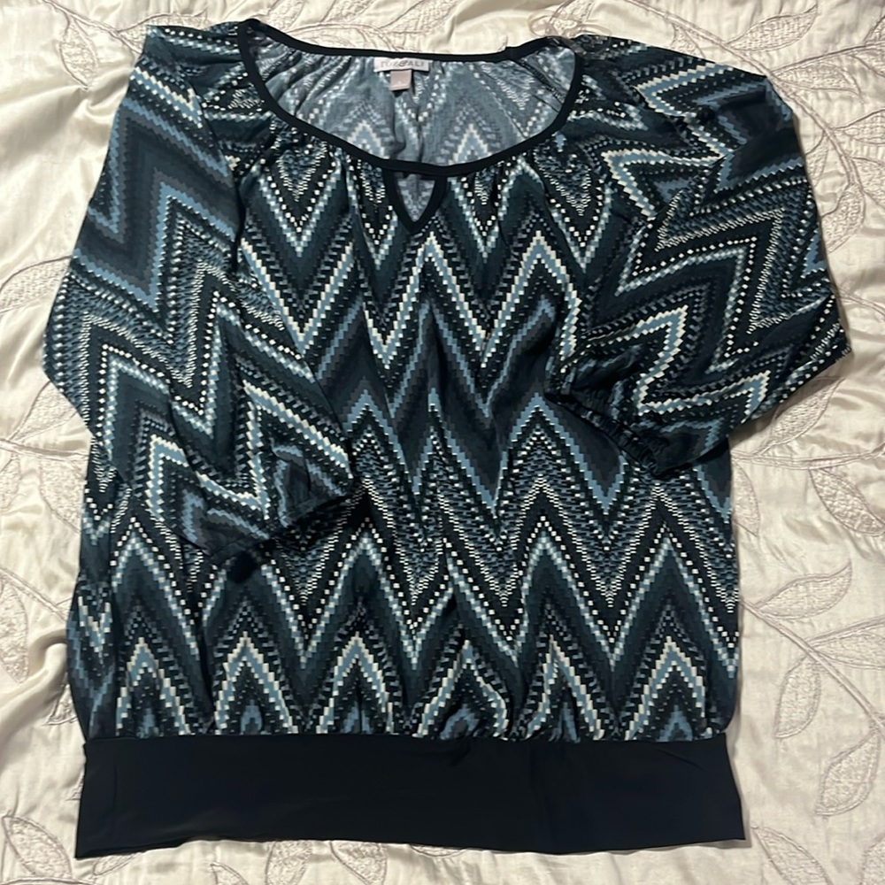 Roz & Ali L Lightweight knit top